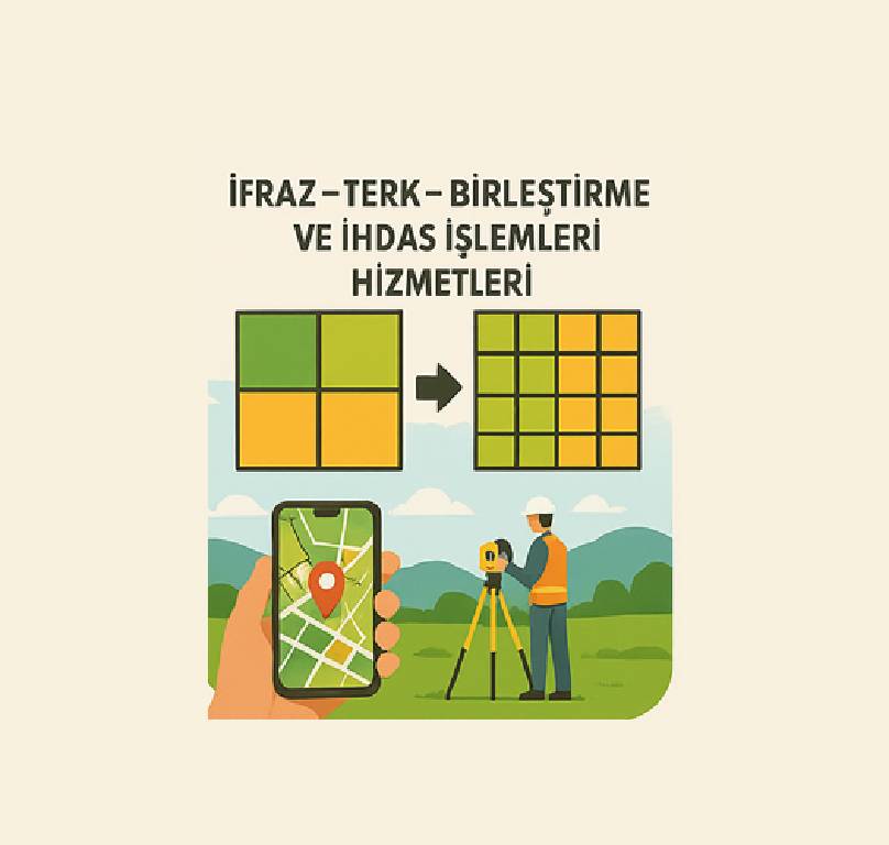 Hedef Harita ve Mühendislik İfraz – Terk – Birleştirme ve İhdas İşlemleri Hizmetleri Hizmet Detayını İncelemektesiniz